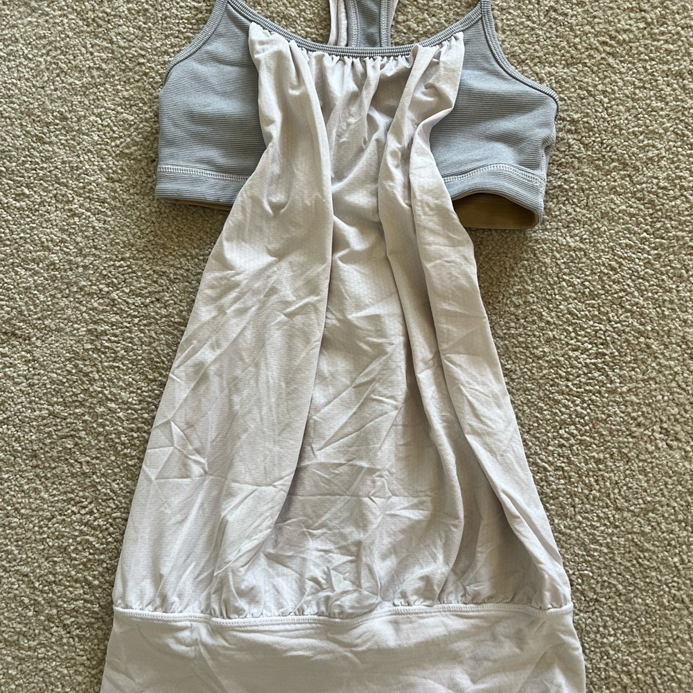 Gray and White Athletic Tank Top-LULU